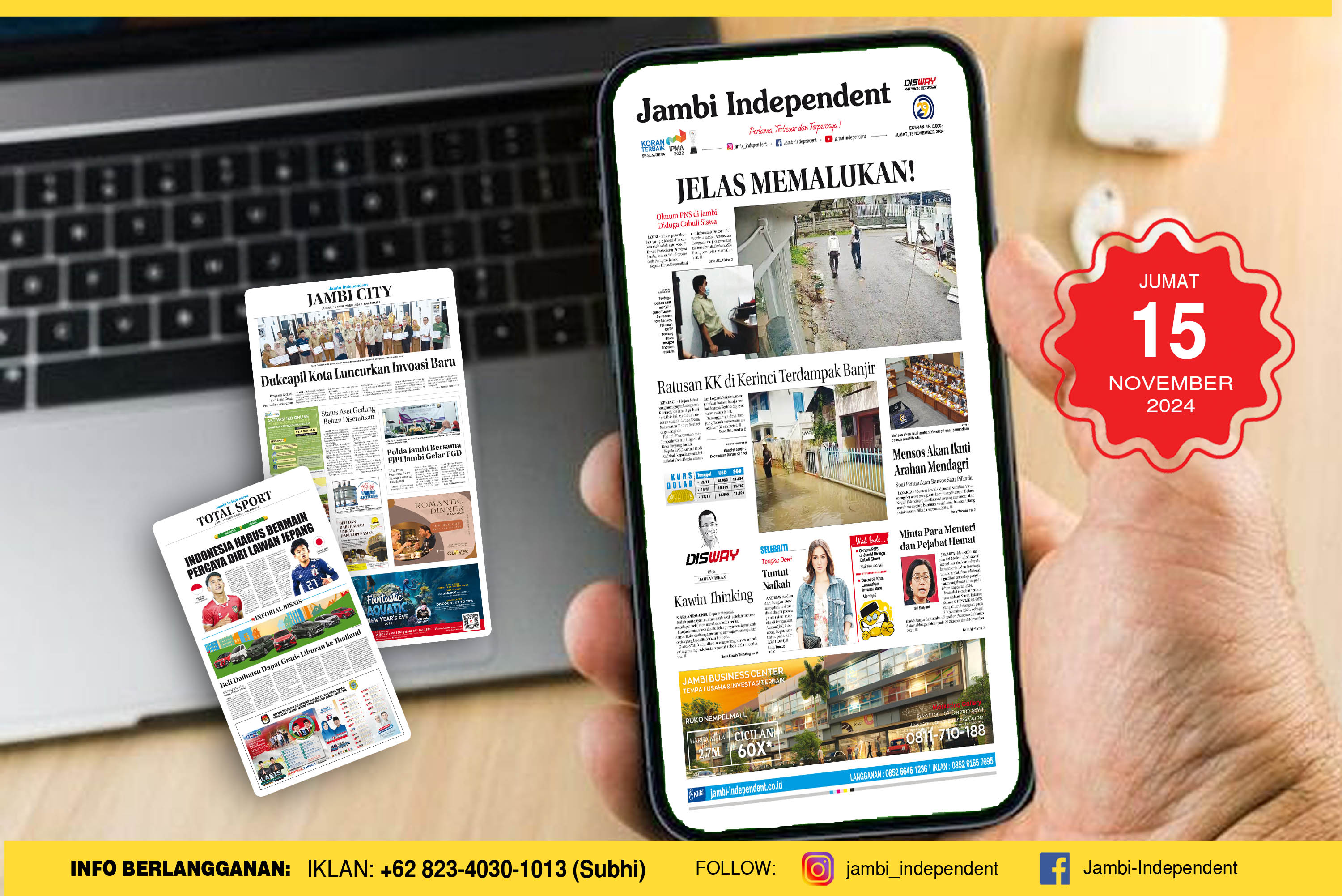 Jambi Independent 15 November 2024