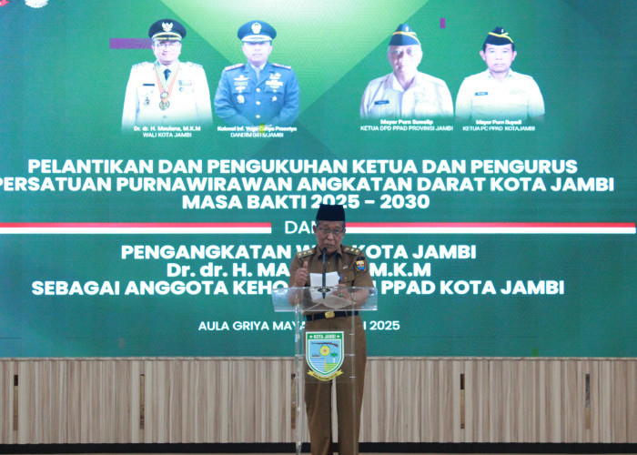 Hadiri Pelantikan PPAD Kota Jambi, Wagub Tekankan Menjaga Keutuhan NKRI