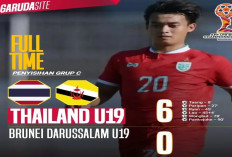 Kemenangan Telak! Thailand U-19 Tundukkan Brunei U-19 dengan Skor 6-0