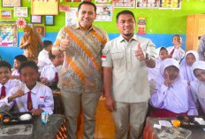  Bupati Merangin HM Syukur Uji Coba Program Makan Bergizi Gratis Di Kecamatan Nalo Tantan