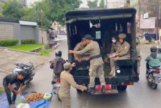 Gerak Cepat Satpol PP, PKL Bandel di Talang Banjar Ditertibkan