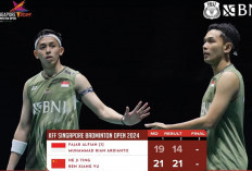 Duel Sengit, Fajar/Rian Takluk dari He/Ren di Final Singapore Open 2024