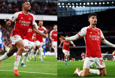 Arsenal Puncaki Klasemen Liga Inggris setelah Menang 2-0 atas Brighton