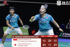 Apriyani/Fadia Tumbang di Perempat Final Singapore Open 2024