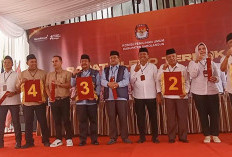 Lima Cakada Sarolangun Dapatkan Nomor Urutnya Diundi di KPU Kabupaten Sarolangun