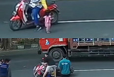 Tabrakan Beruntun Usai Pemotor Selamatkan Balita di Jalan Raya