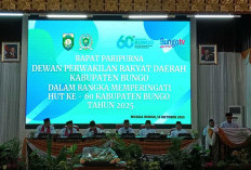 DPRD Gelar Rapat Paripurna Istimewa Peringati HUT ke-60 Kabupaten Bungo