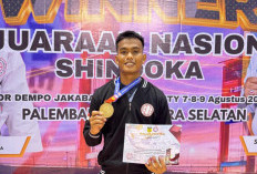 Bripda Bima Juara Kumite -75 Kg, Harumkan Nama Brimob Polda Jambi