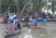 Ada Pasar Apung di Kawasan Candi Muaro Jambi, Mendadak Muncul saat Musim Banjir
