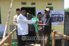 Pj Bupati Sarolangun Resmikan Program Pembangunan Rumah Layak Huni di Desa Gurun Tuo