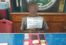 Polres Tebo Tangkap Bandar Sabu, Sita Barang Bukti 9,30 Gram Sabu 