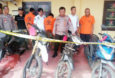 5 Kasus Terungkap, 5 Tersangka Diamankan Polres Tanjab Timur, Imbau Warga Waspada  Marak Kasus Curanmor