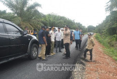  Pj Bupati Bahri Tinjau Akses Jalan Desa Kasang Melintang, Dibangun Melalui Dana Bagi Hasil Sawit