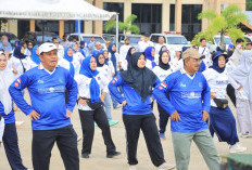 Bupati Anwar Sadat Hadiri Peringatan Hakordia 2025, Gelar Jalan Santai dan Senam Sehat