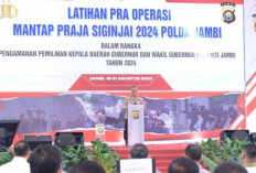 Latihan Pra Ops Lat Praja Siginjai 2024 Diresmikan oleh Wakapolda Jambi