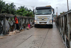 Jembatan Bailey Telah Diuji Coba, Hari Ini Direncanakan Bisa Dilewati dengan Sistem Buka Tutup