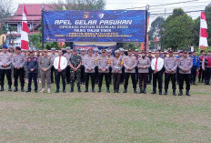 Gelar Pasukan Operasi Patuh Siginjai 2025, Polres Tanjabtim Cek Kelengkapan Personel