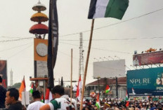 Ribuan Warga Lampung Gelar Aksi Damai Peduli Terhadap Palestina di Tugu Adipura