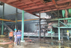 Polres Selidiki Penyebab Kebakaran  Gudang Kelapa  Sawit PT SBPU