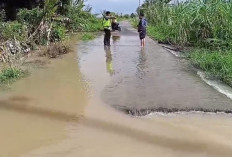 Terjebak oleh Banjir, Warga Taman Rajo Muaro Jambi Gunakan Perahu untuk Keluar Desa