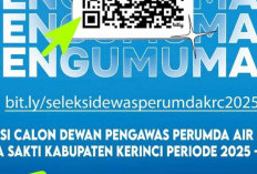 Pemkab Kerinci Buka Seleksi Terbuka, Dewan Pengawas Perumda Air Minum Tirta Sakti 