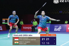 Rinov/Pitha Melaju ke 16 Besar Thailand Open 2024 Usai Kalahkan Wakil India