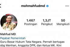 Akun Instagram Mahfud Md Diretas Sejak Selasa Siang