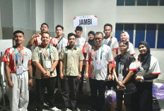 Diza Hazra Aljosha Dampingi Kontingen Jambi di FORNAS VIII: Semangat dan Optimis Raih Medali