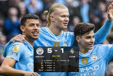 Manchester City Puncaki Klasemen dengan Kemenangan Spektakuler 5-1 atas Luton Town