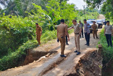 Perbaikan Segera Dilakukan, Varial Tinjau Jalan Longsor 