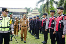 Polres Merangin Gelar Apel Pasukan Gabungan untuk Kesiapan Pilkada 2024