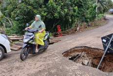 Warga Jujuhan Ilir Terancam Terisolasi, Jalan Kabupaten di Dusun Tapiandanto Rusak Parah