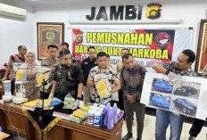 Polda Jambi Berhasil Gagalkan Peredaran Sabu dan Ekstasi Senilai Rp 10,1 Miliar