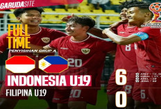 Timnas Indonesia U-19 Bantai Filipina 6-0 di Piala AFF U-19