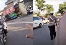 Seorang Pria Viral Usai Ditilang, Balik 'Menilang' Pengendara Lain