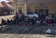Puluhan Anggota Geng Motor Diciduk, Usai Tawuran Berdarah di Muaro Jambi