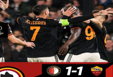 AS Roma Ditahan Imbang Feyenoord dalam Drama Leg Pertama Play-off Liga Europa
