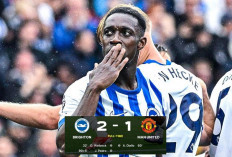 Gol Menit Akhir Pedro Bawa Brighton Menang 2-1 atas Manchester United