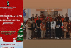 HMI Jayapura Bagikan 1.000 Bunga Natal untuk Menguatkan Toleransi Antarumat Beragama