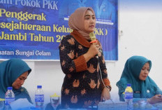 Ririn Novianti BBS Buka Acara Pembinaan 10 Pokok Program PKK Tingkat Sungai Gelam