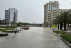 Kejadian Langka! Dubai Tergenang Banjir akibat Hujan Lebat