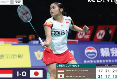 Gregoria Berhasil Raih Poin Pertama Indonesia atas Jepang di Fase Grup