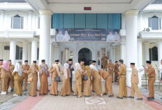Pemkab Tanjabbar Gelar Apel Gabungan, Sekaligus Halal Bihalal Pasca Libur Lebaran