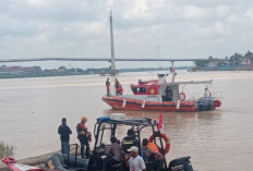 ABK Asal Tangkit Jatuh ke Sungai Batanghari, Basarnas Jambi Lakukan Pencarian Intensif Pakai Drone 