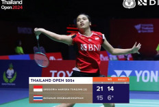 Gregoria Amankan Tiket Perempat Final Thailand Open 2024