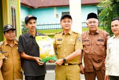 Wabup Gerry Salurkan Bantuan Sembako Untuk Korban Banjir di  Kecamatan Mandiangin
