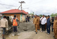 Jalan Inpres Desa Tanjung Mudo Mulai di Bangun 