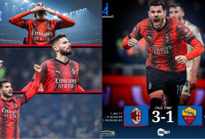 AC Milan Torehkan Kemenangan 3-1 atas AS Roma