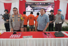 Polres Tanjab Timur Ringkus 3 Kurir Sabu 