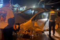 Kadis Pariwisata Sungai Penuh Kecelakaan, Mobil Hilang Kendali, Tabrak Gorong-gorong 